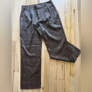 Plaid ankle pants